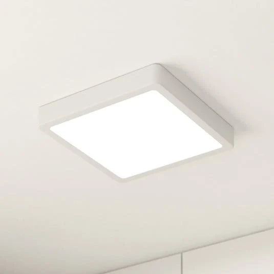 Panel LED de superficie Fueva 5 IP20 830 blanco 21x21cm