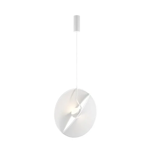 Maytoni Reflex Lámpara colgante LED, pantalla de tela, 1 luz