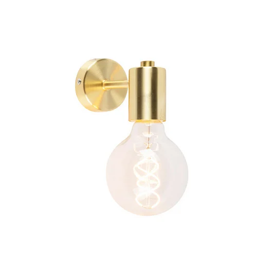 Aplique Facil, 1 luz, latón/oro