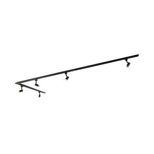 Sistema de riel Jeany, 5 luces, negro