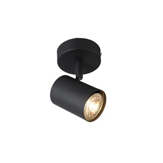 Foco de techo Jeana, 1 luz, negro