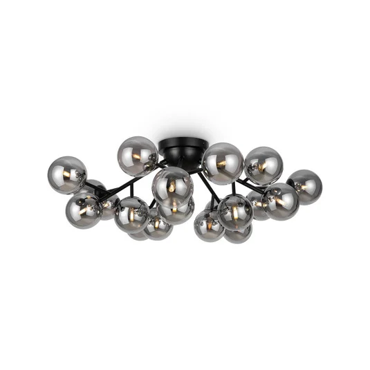 Maytoni Dallas lámpara de techo 20 luces, altura 25 cm, negro