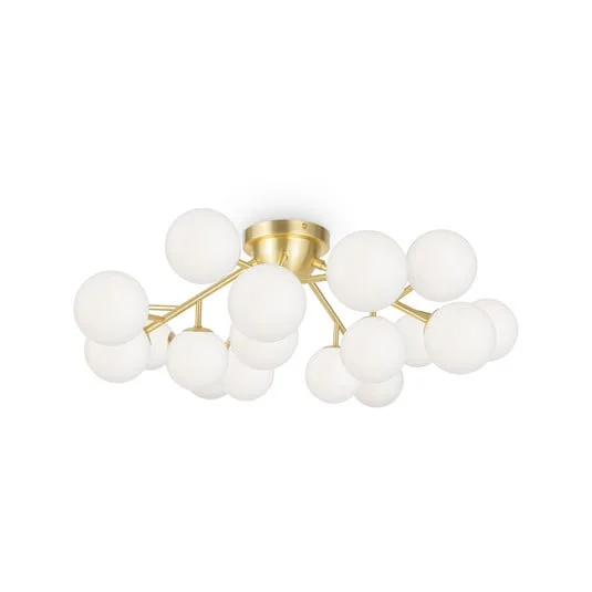 Maytoni Dallas lámpara de techo 20 luces, altura 25 cm, dorado