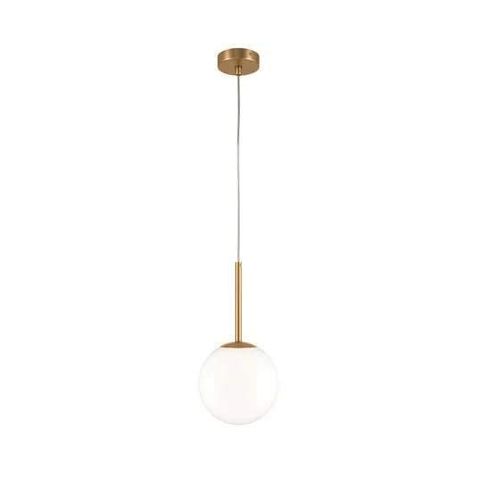 Maytoni Lámpara colgante Basic Form, blanco/oro, 1 luz.
