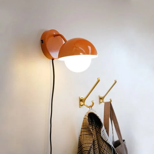 Aplique de pared Dyberg Larsen Rose naranja brillante