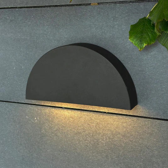 Aplique de exterior Dyberg Larsen Scott negro mate
