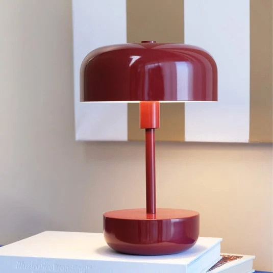 Dyberg Larsen Haipot de mesa IP44 batería rojo