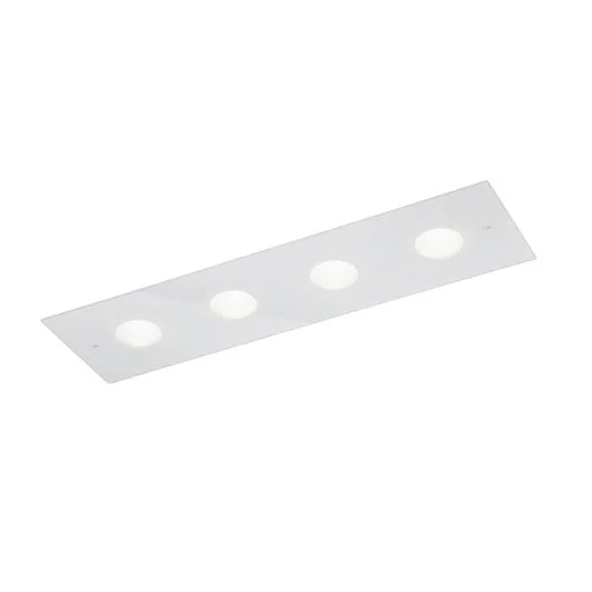 Helestra Nomi plafón LED 75x21cm dim blanco