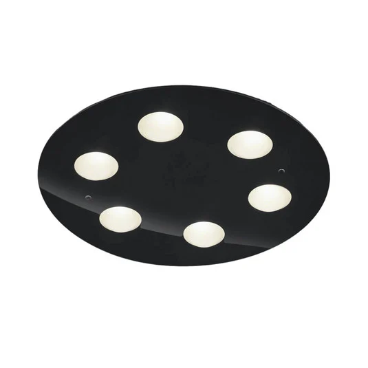 Helestra Nomi plafón LED Ø49cm dim negro