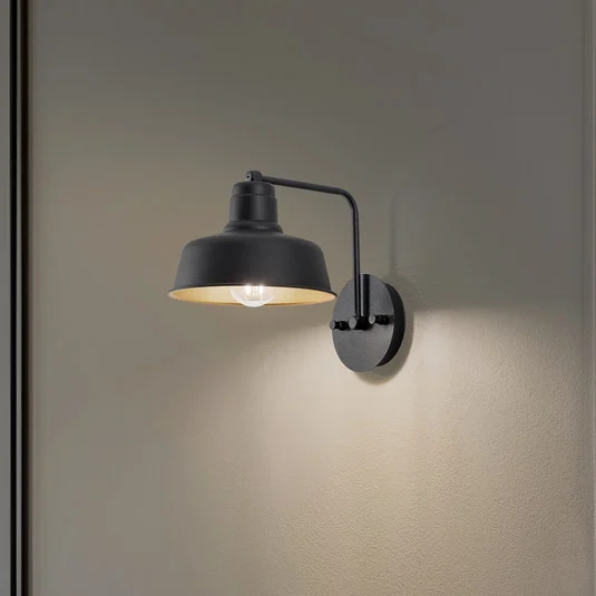 Aplique de pared Berceste 181-A negro/oro