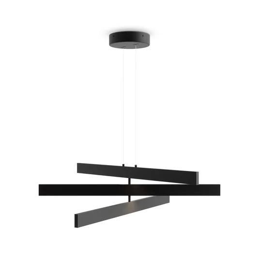 Lámpara colgante LED Maytoni Origami, negra