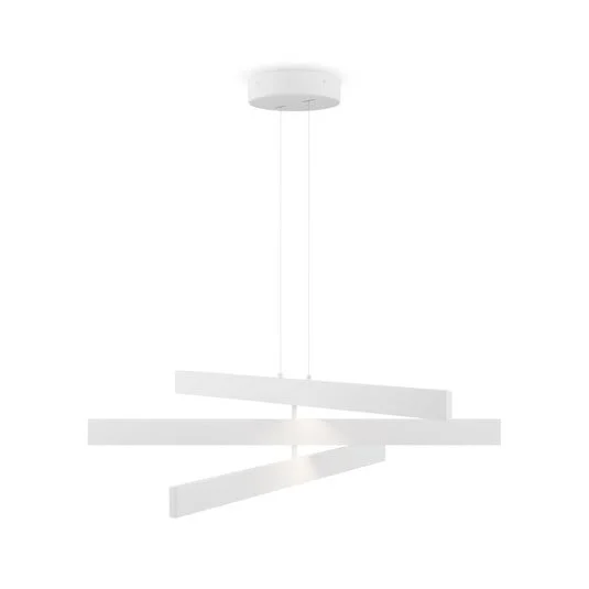 Lámpara colgante LED Maytoni Origami, blanca