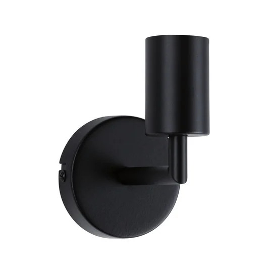 Paulmann Ravi aplique de pared E27, negro mate