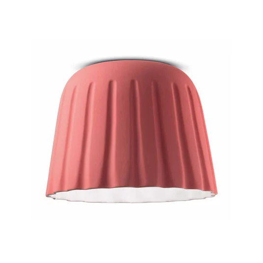 Plafón Madame Gres cerámica altura 29 cm, rosa
