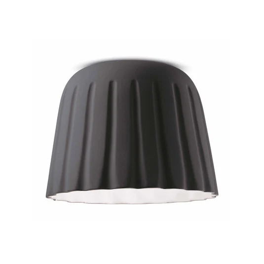 Plafón Madame Gres cerámica 29 cm antracita