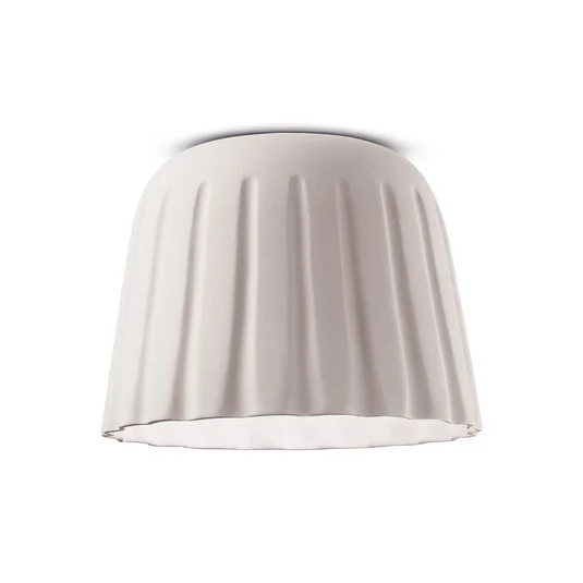Plafón Madame Gres cerámica altura 29 cm, blanco