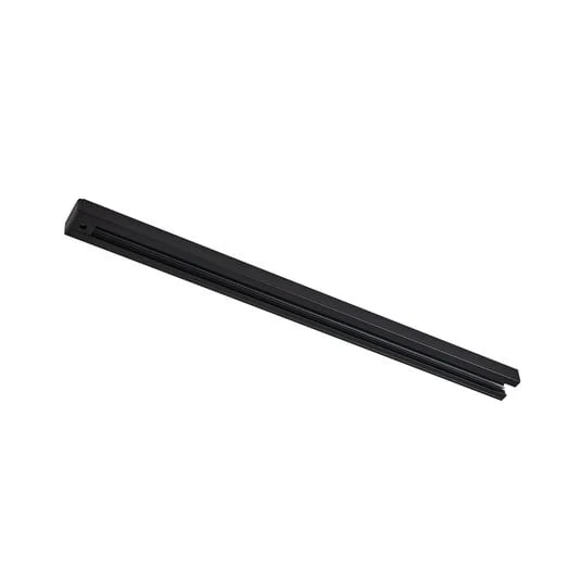 Riel Lindby Linaro, 50 cm, negro, sistema de riel monofásico