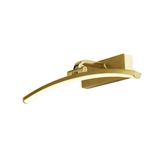 Aplique de pared LED Santorini, anchura 40 cm, latón, inclinable