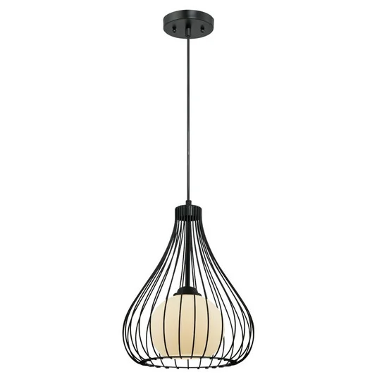 Lámpara colgante Westinghouse 6205140, negro mate