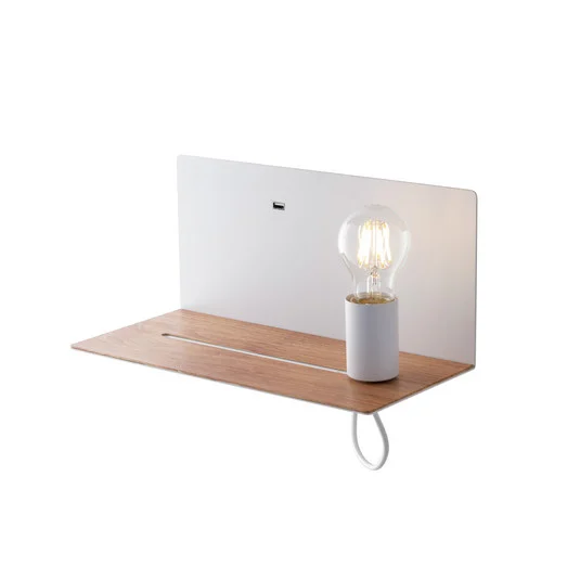 Aplique de pared Flash, blanco, ancho 33 cm, aluminio
