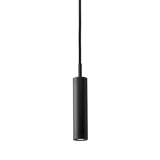 Lámpara colgante Liberty Foco, negra, altura 25 cm