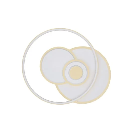 Roderick Plafón LED, blanco, longitud 54 cm, acrílico, CCT