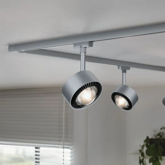 Paulmann URail Aldan foco LED, cromo mate, metal, CCT