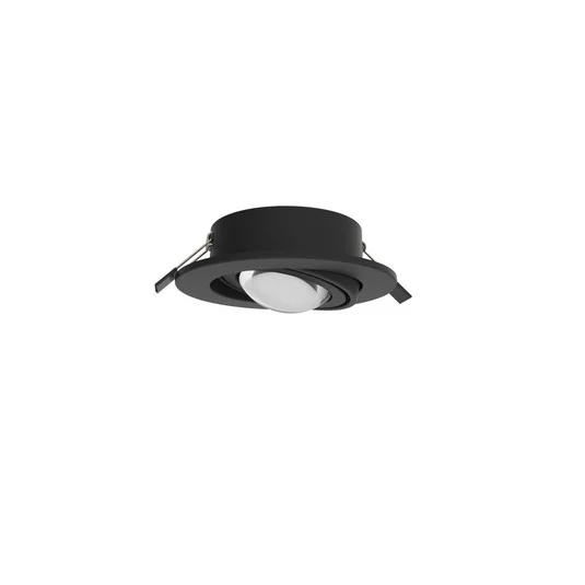 MEGATRON Foco empotrable LED Planex Powerlens, 4,8 W, negro