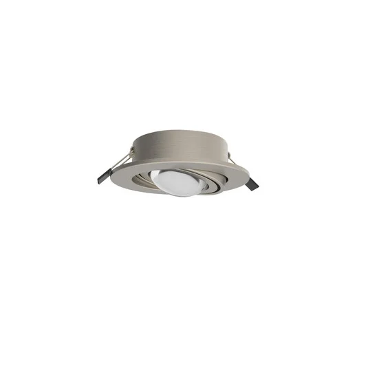 MEGATRON Foco empotrable LED Planex Powerlens, 4,8 W, níquel