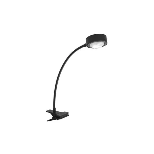 LightMe lámpara de mesa Powerlens Flex, pinza, negro