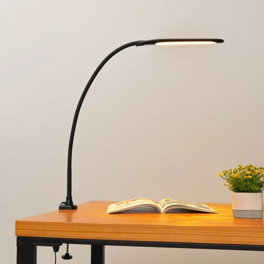 Lindby LED lámpara de pinza Nilay, altura 70 cm, CCT, oficina en casa