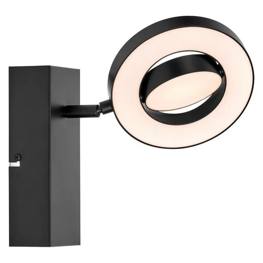 LEDVANCE Saturno CCT Foco de pared LED, interruptor, negro