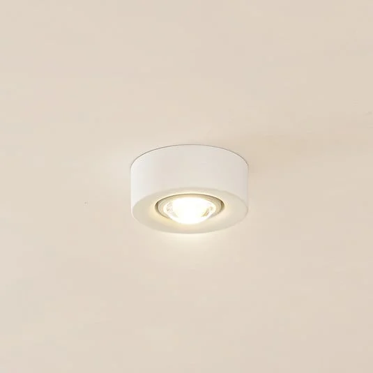 Plafón Lindby Levia, 1 luz, Ø 14 cm, blanco, escayola