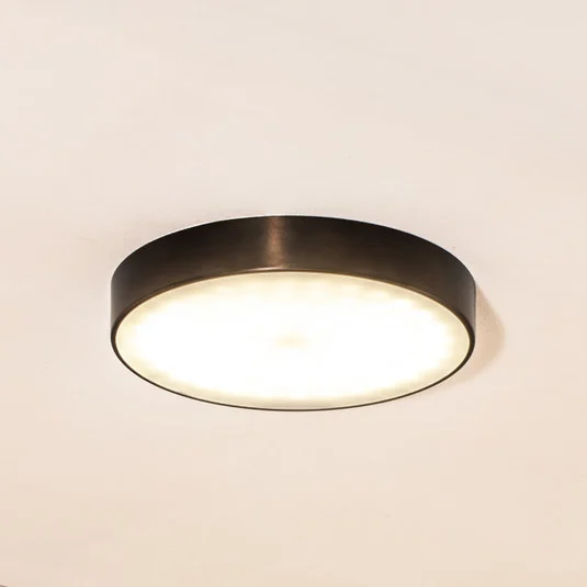 Plafón Timur LED, antracita, acero, Ø 34 cm