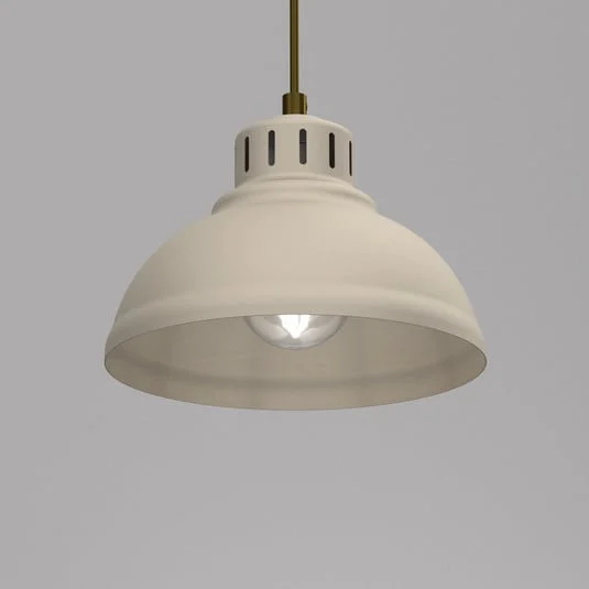 Lámpara colgante Sven, 1 luz, beige, acero