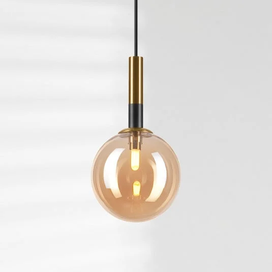 Lámpara colgante Natalia, 1 luz, cristal, dorado