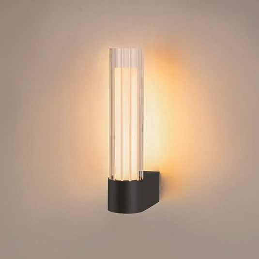 Aplique de pared LED para baño SLV Lygant, modelo individual, negro, aluminio