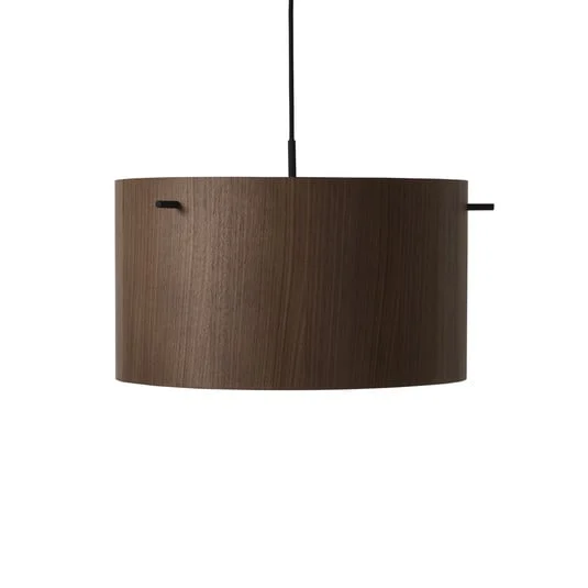 Lámpara colgante FRANDSEN FM 1954, nogal, Ø 41 cm, madera