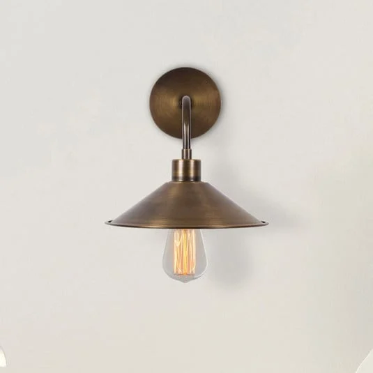 Aplique de pared Berceste N-664, oro antiguo, hierro, Ø 24 cm