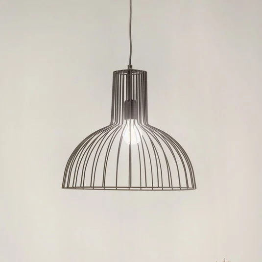 Lámpara colgante Fellini MR-672, negro, metal, Ø 38 cm