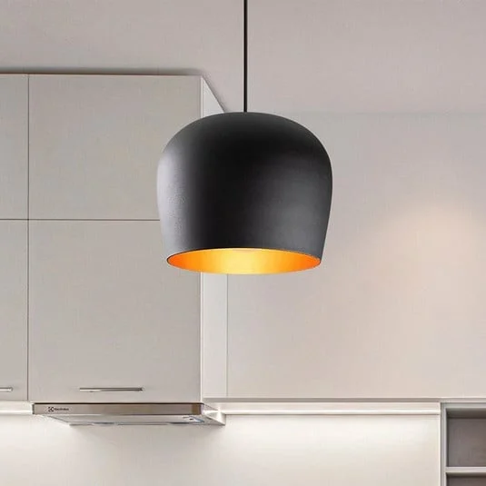 Lámpara colgante Berceste N-1409, negro, hierro, Ø 23 cm