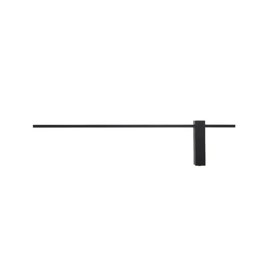 Aplique de pared LED Motive L, 120 cm de ancho, negro, metal