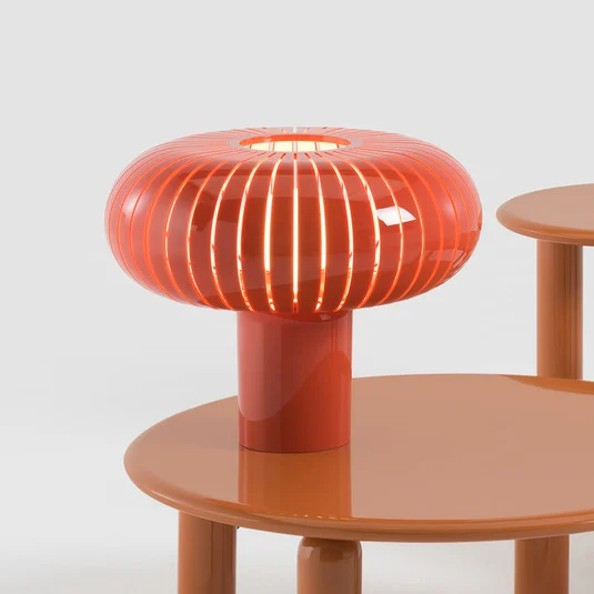 Lámpara de mesa Kartell Teresa Special Edition, naranja, Ø 50 cm