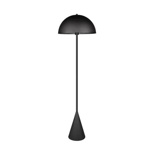 Lámpara de pie Alfie, negro mate, metal, E27