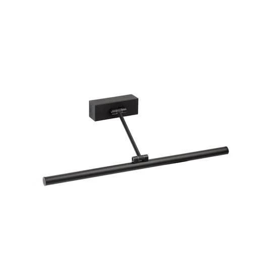 Aplique de pared LED Magritte 450, negro, aluminio, ancho 45 cm
