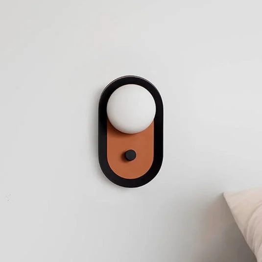 Aplique de pared LED Maya, terracota, aluminio/vidrio, anchura 12,2 cm