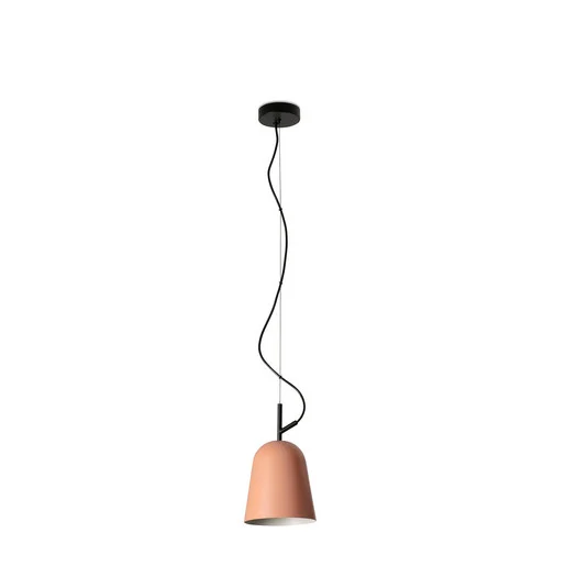 Lámpara colgante Studio, Ø 16 cm, rosa/negro, acero