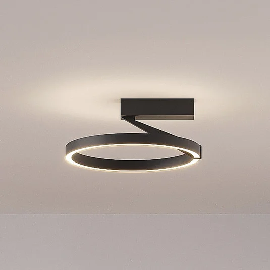 Molto Luce Lámpara de techo LED Melli SDI, negra, aluminio, Ø 33 cm
