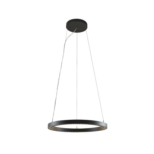Molto Luce Lámpara colgante LED Perfora Pro, negra, Ø 60,5 cm
