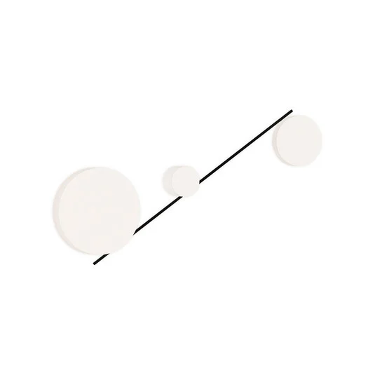 LEDS-C4 Plafón LED Spark Triplex, CCT, DALI, negro